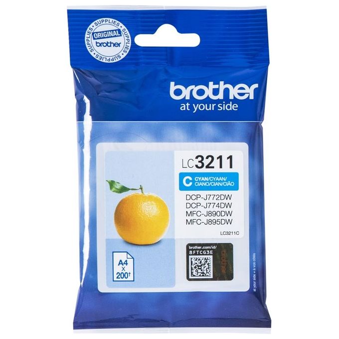 Brother LC3211C ciano 200pp per dcp-j572dw mfc-j491dw mfc-j890dw