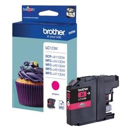 Brother Magenta Lc-123m 600 Pagine Blister