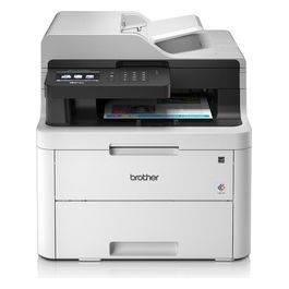 Brother MFC-L3730CDN Stampante Multifunzione a Colori LED, FAX, Velocità 18 ppm, Stampa Fronte/Retro Automatica, Rete Cablata (no Wi-Fi), USB 2.0 Hi-Speed, ADF 50 Fogli, Touchscreen, Toner 1000 Pagine