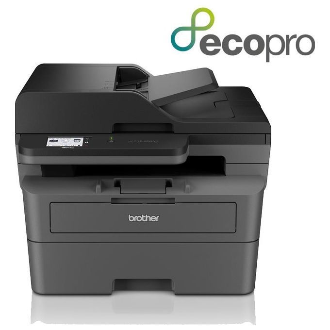 Image of Brother MFCL2860DWE Multifunzione 4 in 1 Ecopro Ready a 34 ppm 256Mb ADF da 50 Pagine Duplex Automatico Scansione Simplex Display Touchscreen