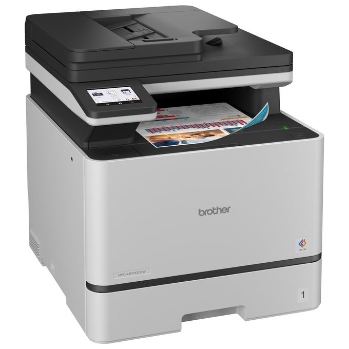 Brother MFC-L8730CDW stampante multifunzione laser colori MFCL8730CDWRE1 4 in 1 31 ppm fronte retro touchscreen 3,5 pollici Wi-Fi LAN NFC toner incluso