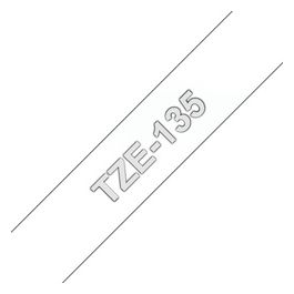 Nastro Da 12mm Bianco Su Trasparent