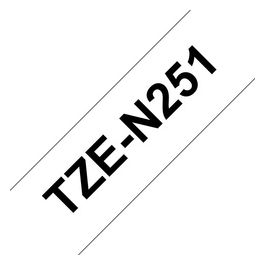 Nastro 24mm non Laminato nero Bianc