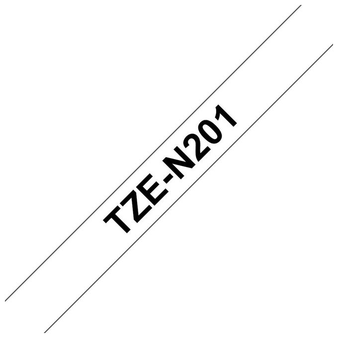 Image of Brother Nastro 3,5mm non Laminato nero Bianco