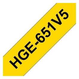Nastro hg da 24mm nero Giallo 5pz