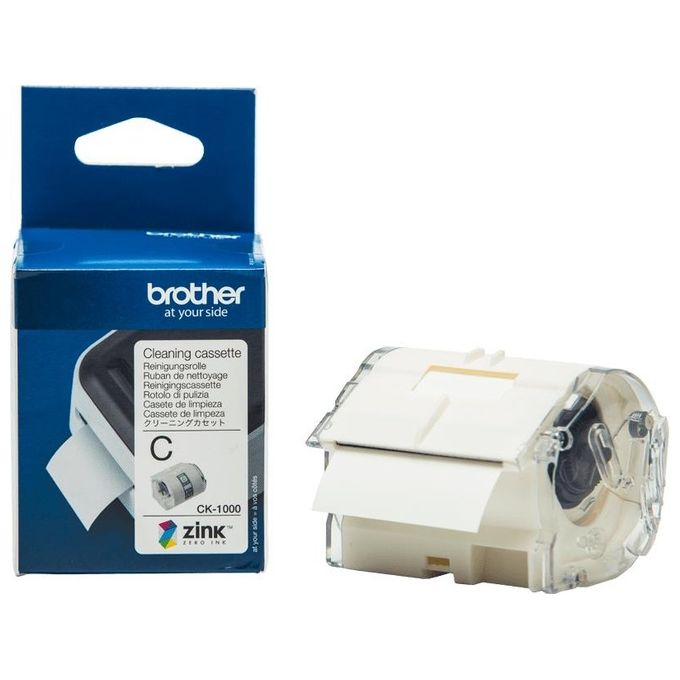 Brother CK-1000 Nastro di Pulizia Testina di Stampa per Stampante Etichette VC-500W Trasferimento Termico 50 mm colore Bianco
