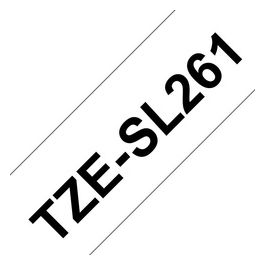 Nastro Stand lam 36mm Nero su Bianco
