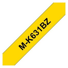 Nastro Tipo M 12mm Nero Giallo