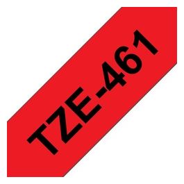 Nastro Tz 36mm Nero Su Rosso