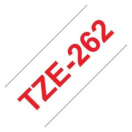 Nastro Tz 36mm Rosso Su Bianco