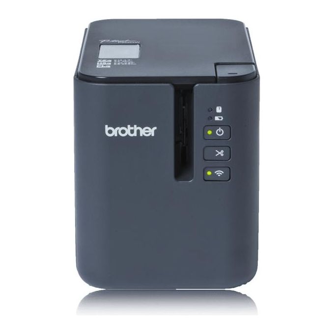 Brother PTP900W P-touch Stampante per Etichette Desktop Wi-Fi USB Nastro TZe fino a 36 mm 360 dpi colore Grigio