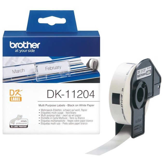 Brother Rotolo Etichette 17 Per 54 (400 Pz) Per Ql-500