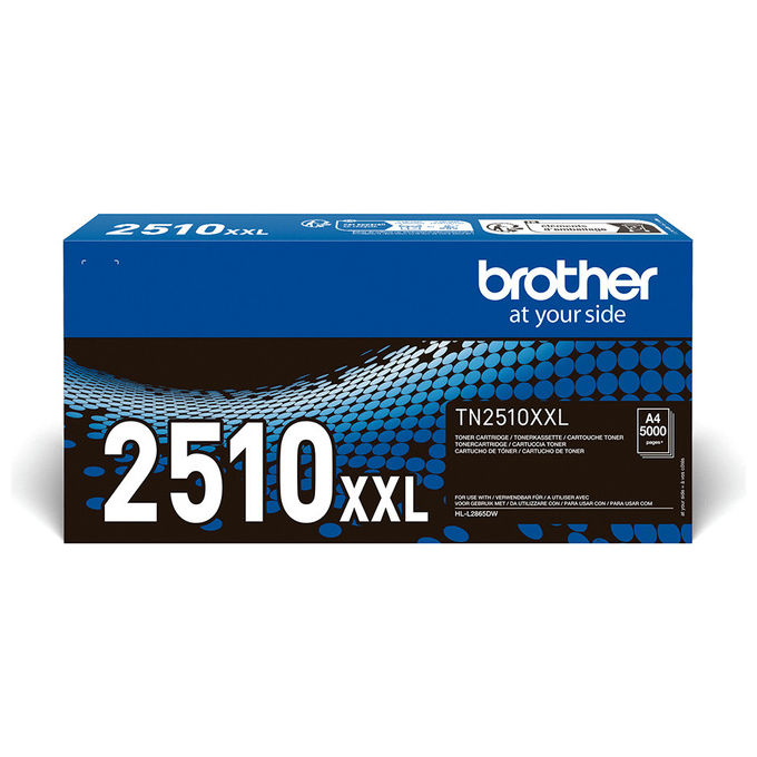 Brother TN2510XXL Toner Originale Nero 5000 pagine per MFC-L2960DW Cartuccia