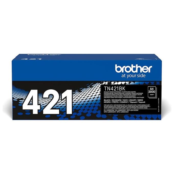 Brother TN-421BK Cartuccia Toner Originale 3000 Pagine per HL-L8260CDW HL-L8360CDW DCP-L8410CDW MFC-L8690CDW MFC-L8900CDW colore Nero