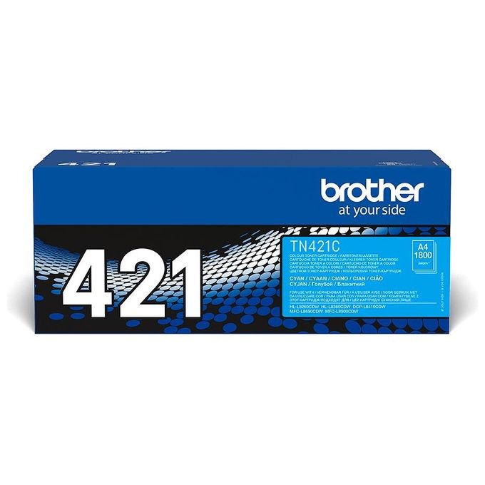 Brother TN-421C Toner Originale Ciano Resa 1800 Pagine colore Ciano