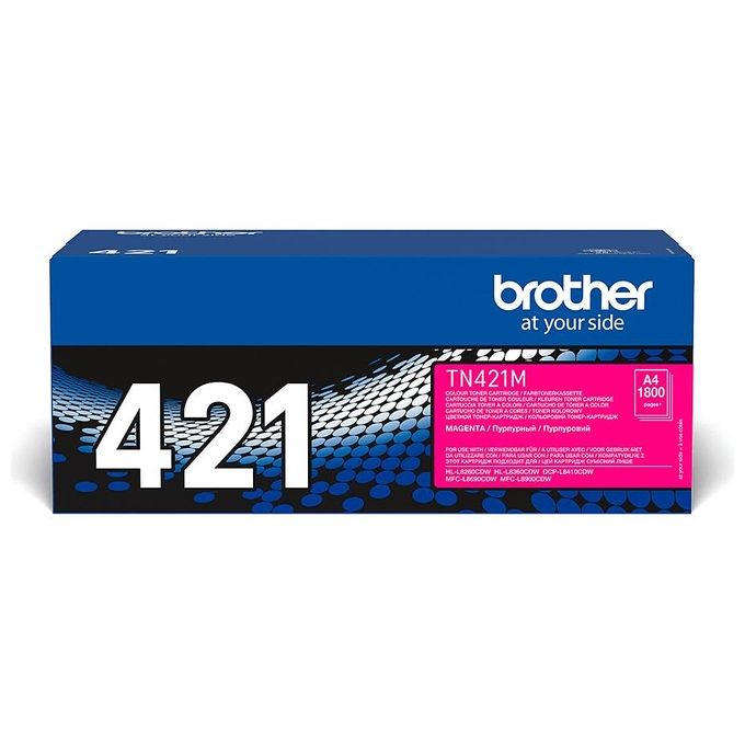 Brother TN-421M Toner Originale Laser Magenta per Stampanti HL-L8260CDW HL-L8360CDW MFC-L8690CDW DCP-L8410CDW MFC-L8900CDW Resa 1800 Pagine colore Magenta