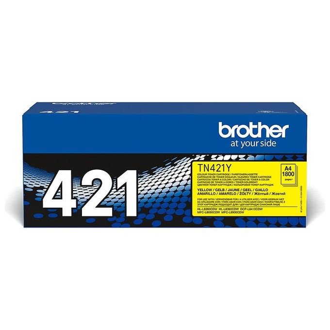 Brother TN-421Y Cartuccia Toner Originale Giallo Resa 1800 Pagine colore Giallo