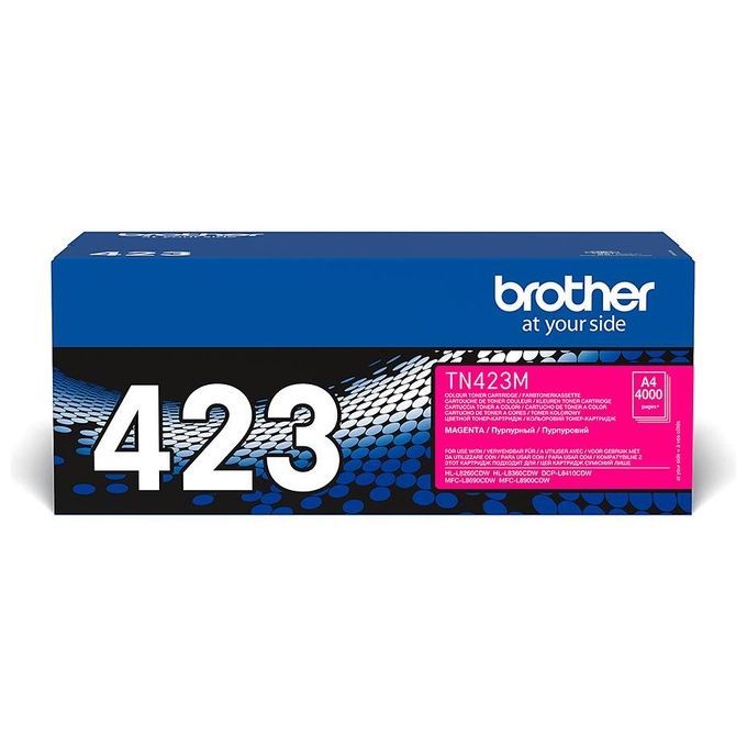 Brother TN423M Toner Originale Alta Capacita' 4000 Pagine per HL-L8260CDW HL-L8360CDW DCP-L8410CDW MFC-L8690CDW MFC-L8900CDW colore Magenta