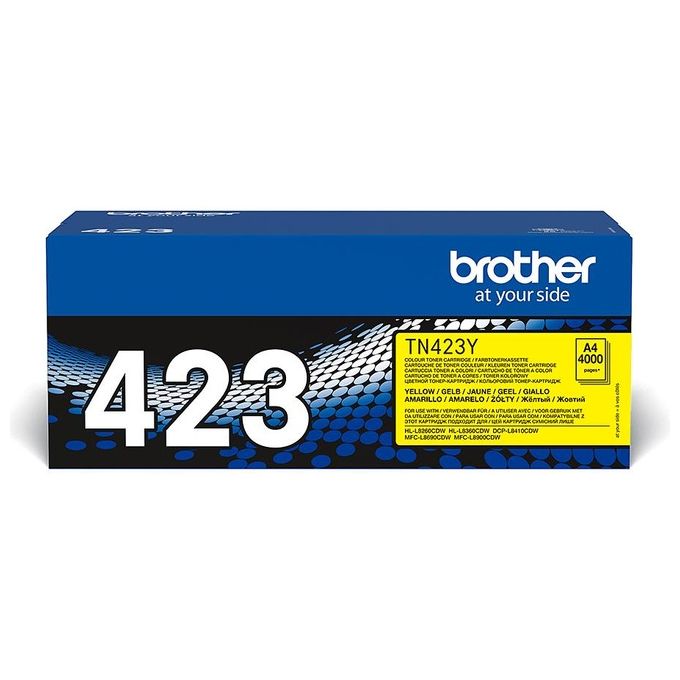 Brother TN-423Y Toner Originale Alta Resa 4000 pagine compatibile HL-L8260CDW HL-L8360CDW DCP-L8410CDW colore Giallo