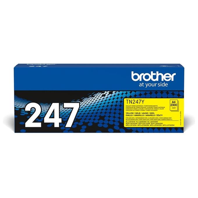 Brother TN-247Y Toner Alta Capacita' per Stampanti Serie L3000 2300 pagine colore Giallo