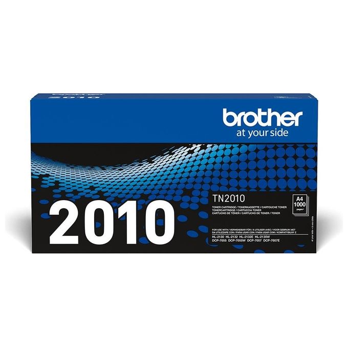 Brother TN2010 Toner Originale Laser 1000 Pagine per HL-2130 HL-2132 HL-2135W DCP-7055 DCP-7057 colore Nero