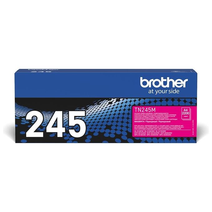 immagine di Brother TN245M Toner Originale Alta Capacita' 2200 Pagine compatibile HL3150CDW HL3170CDW DCP9020CDW MFC9330CDW colore Magenta