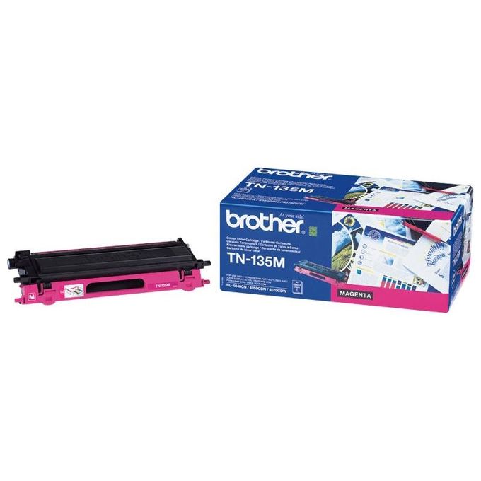 Brother tn-135m toner magenta per hl4040cn/4050cdn/4070cdw - dcp9040cn/9042cdn/9045cdn - mfc9440cn/9450cdn/9840cdw durata: 4.000 pagine