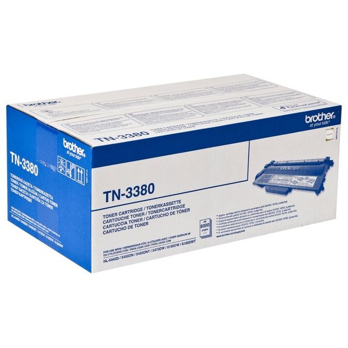 Brother TN3380 Toner Originale Alta Capacita' 8000 Pagine per Stampanti Serie 5000 6000 8000 colore Nero