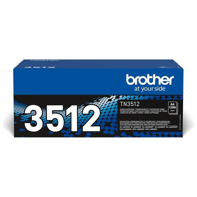 Brother TN-3512 Toner Originale Alta Capacita' 12000 Pagine per Stampanti Laser DCP-L6600DW HLL6300DW MFCL6800DW colore Nero