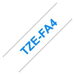 TZe-FA4 Nastro per Etichettatrice Blu su Bianco 18mm