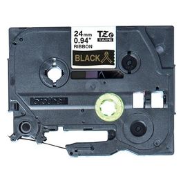 TZE-R354 Nastro per Stampante Oro su Nero 24mm