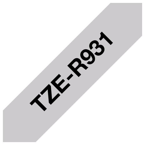 Brother TZE-R931 Nastro per Stampante Nero su Argento 12mm