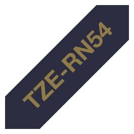 TZe-RN54 Nastro per Stampante Oro su Blu 24mm