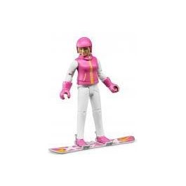 60420 - Personaggio Snowboarder Femmina Con Accessori