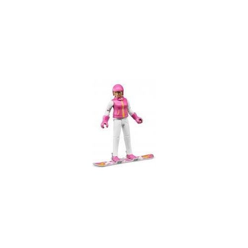Bruder 60420 - Personaggio Snowboarder Femmina Con Accessori