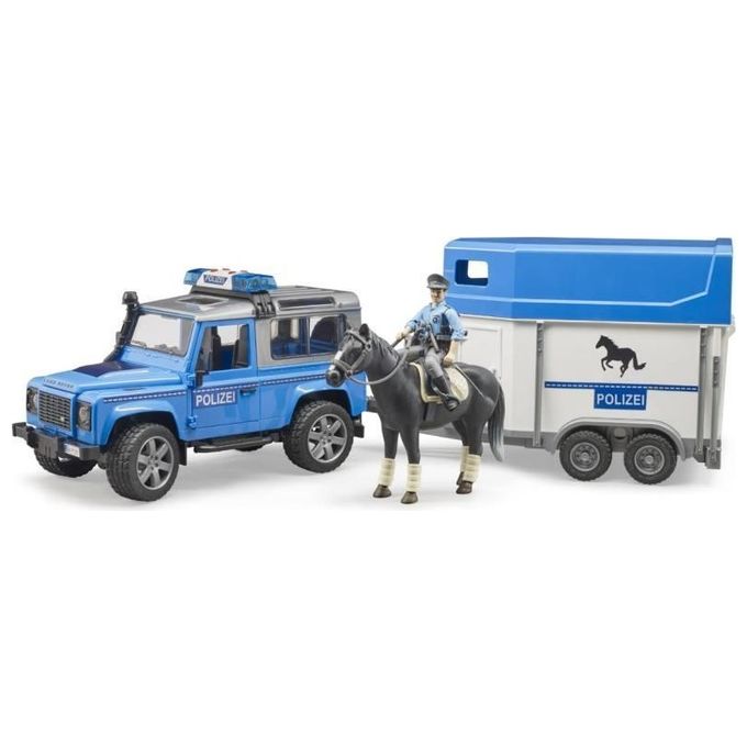 Bruder Land Rover Defender Veicolo della Polizia Scrambler