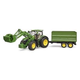 Mezzo Agricolo John Deere Trattore con Rimorchio 1:16