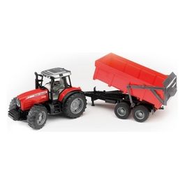 Trattore Massey Ferguson 7480 con Rimorchio Ribaltabile