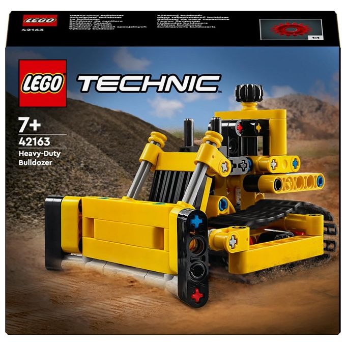 Image of LEGO Technic 42163 Bulldozer da Cantiere, Giochi per Bambini e Bambine di 7+ Anni, Regalo per Amanti dei Veicoli Giocattolo