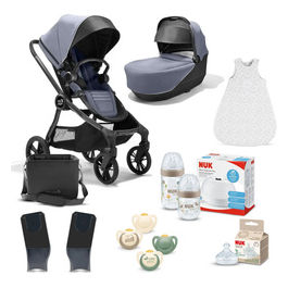 CITY SIGHTS - COMMUTER  - kit Passeggino, Navicella, Adattatori per seggiolino auto, Sacco nanna e dotazione prima infanzia NUK for Nature