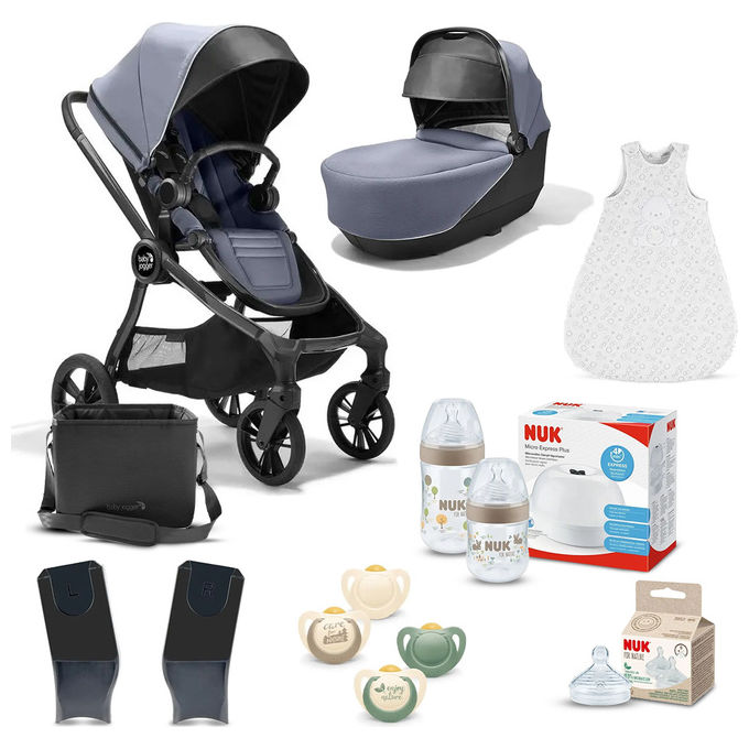 Baby Jogger CITY SIGHTS - COMMUTER  - kit Passeggino, Navicella, Adattatori per seggiolino auto, Sacco nanna e dotazione prima infanzia NUK for Nature