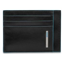 Bustina Porta Carte di Credito Tascabile Collezione Blue Square Nero