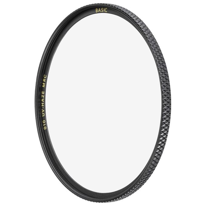 B+W 1100141 010 BASIC Filtro a raggi ultravioletti (UV) per fotocamera 62 mm con trattamento MRC in vetro Schott e montatura in ottone colore Neutro