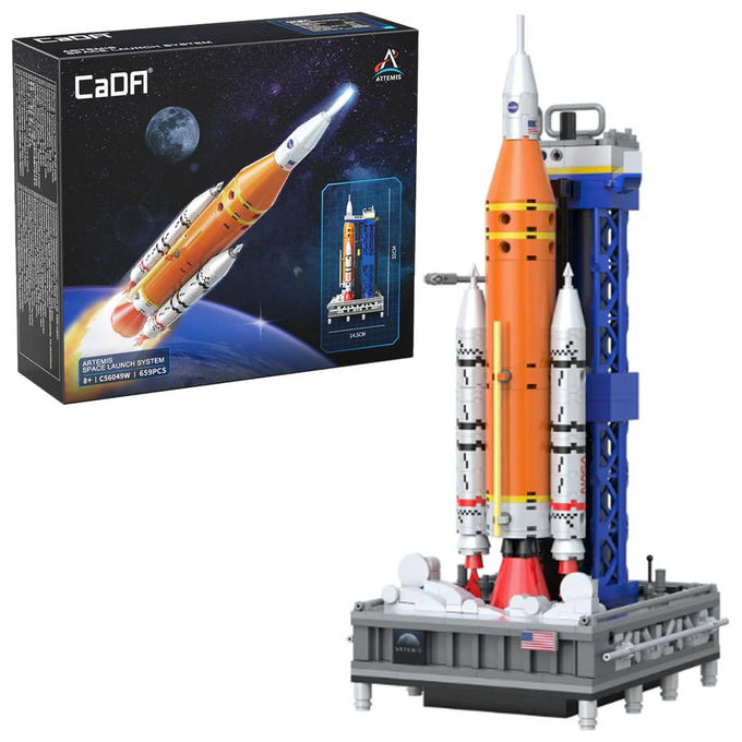 Cada, Nasa Artemis SLS Rocket, 659 Pezzi, Modellino da Costruzione