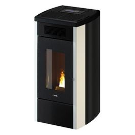 Stufa Pellet Atena Plus 12kW Acciaio Bianco