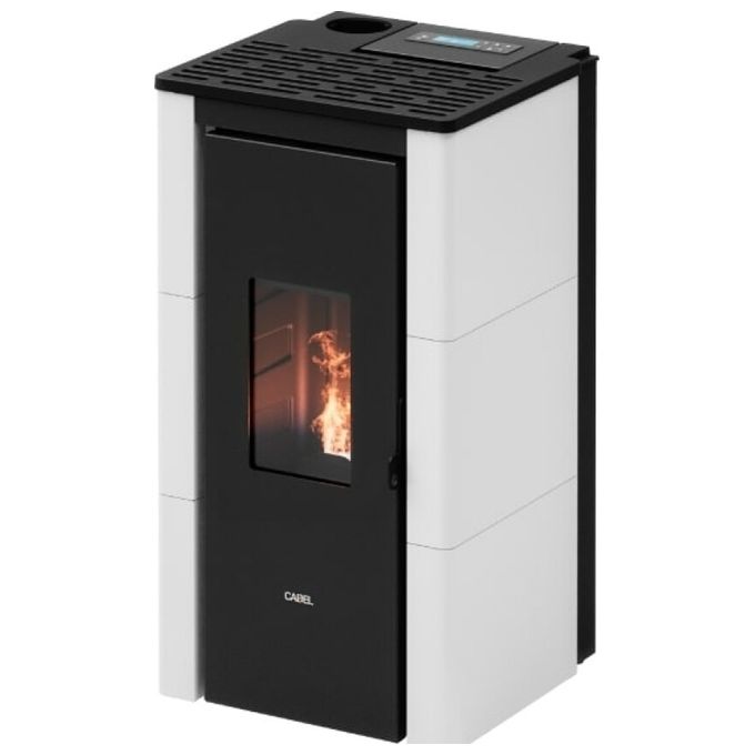 Cadel Stufa a Pellet Cristal 7kW Modello 7024005 Bianco