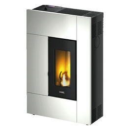 Cadel, Stufa a Pellet Spirit 5, Grigio, Rosso, Bianco, 5 kW, Acciaio