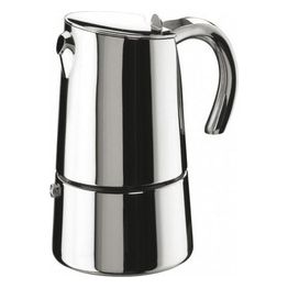 Caffettiera Moka Bella 6 tazze per induzione in acciaio inox lucido