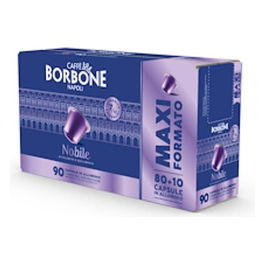 Caffè Borbone Nobile, 90 Capsule Alluminio Compatibili Nespresso
