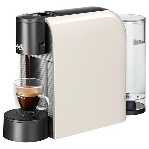 Caffitaly Macchina per Caffe' Volta S36R 15 Bar 0.7 Litri Funzione Clean con 30 Capsule Borbone Bianco